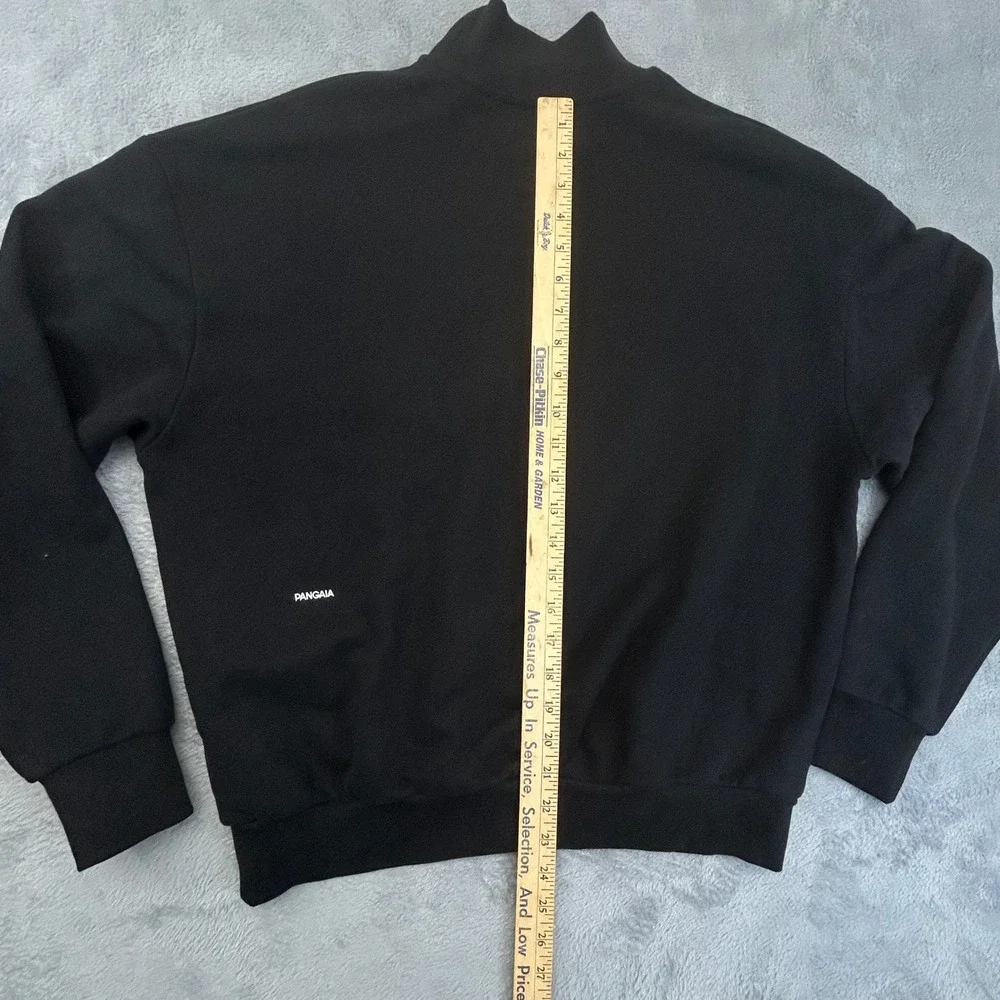 Pangaia 365 High Neck Sweatshirt Black Organic Cotton Mock Neck Small - Picture 7 of 10